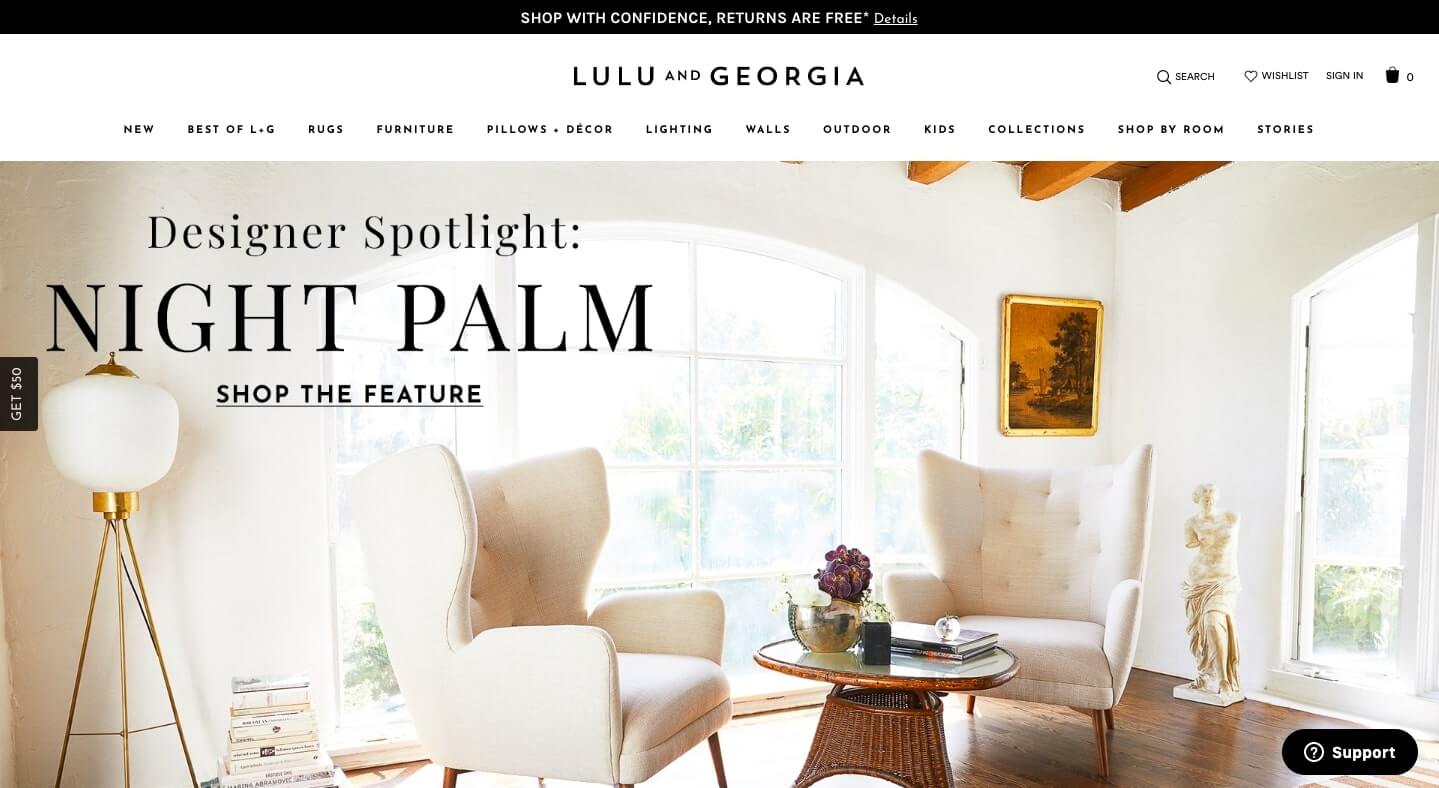 lulu & georgia website