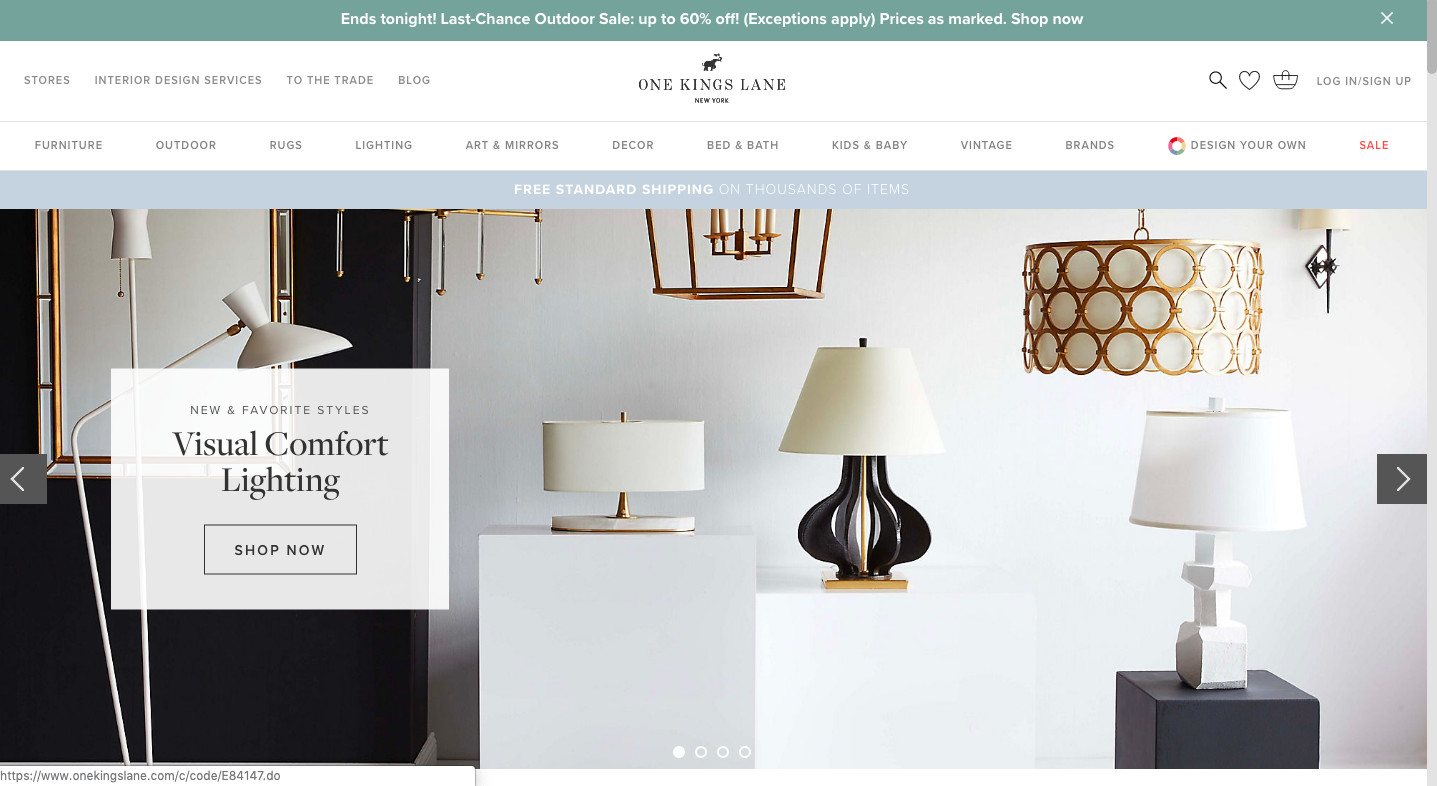 one kings lane website