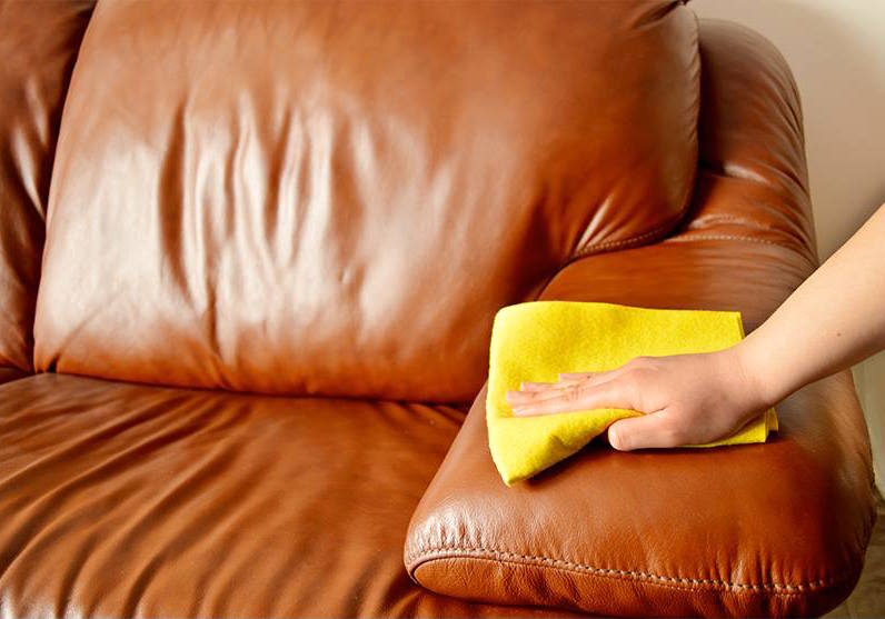 clean leather furniture
